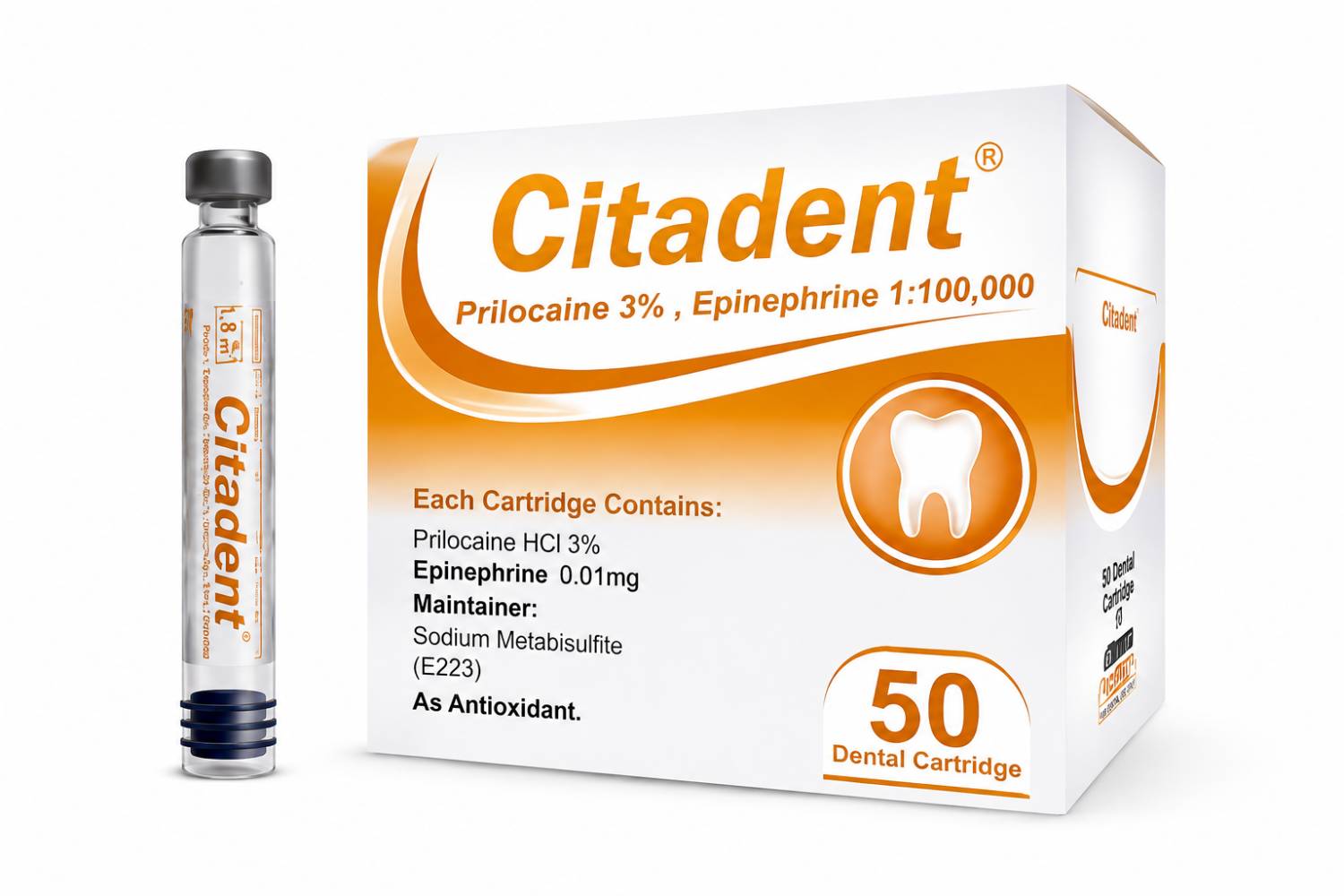 سیتا دنت Citadent – کارتریج بی‌حسی دندانپزشکی پریلوکائین